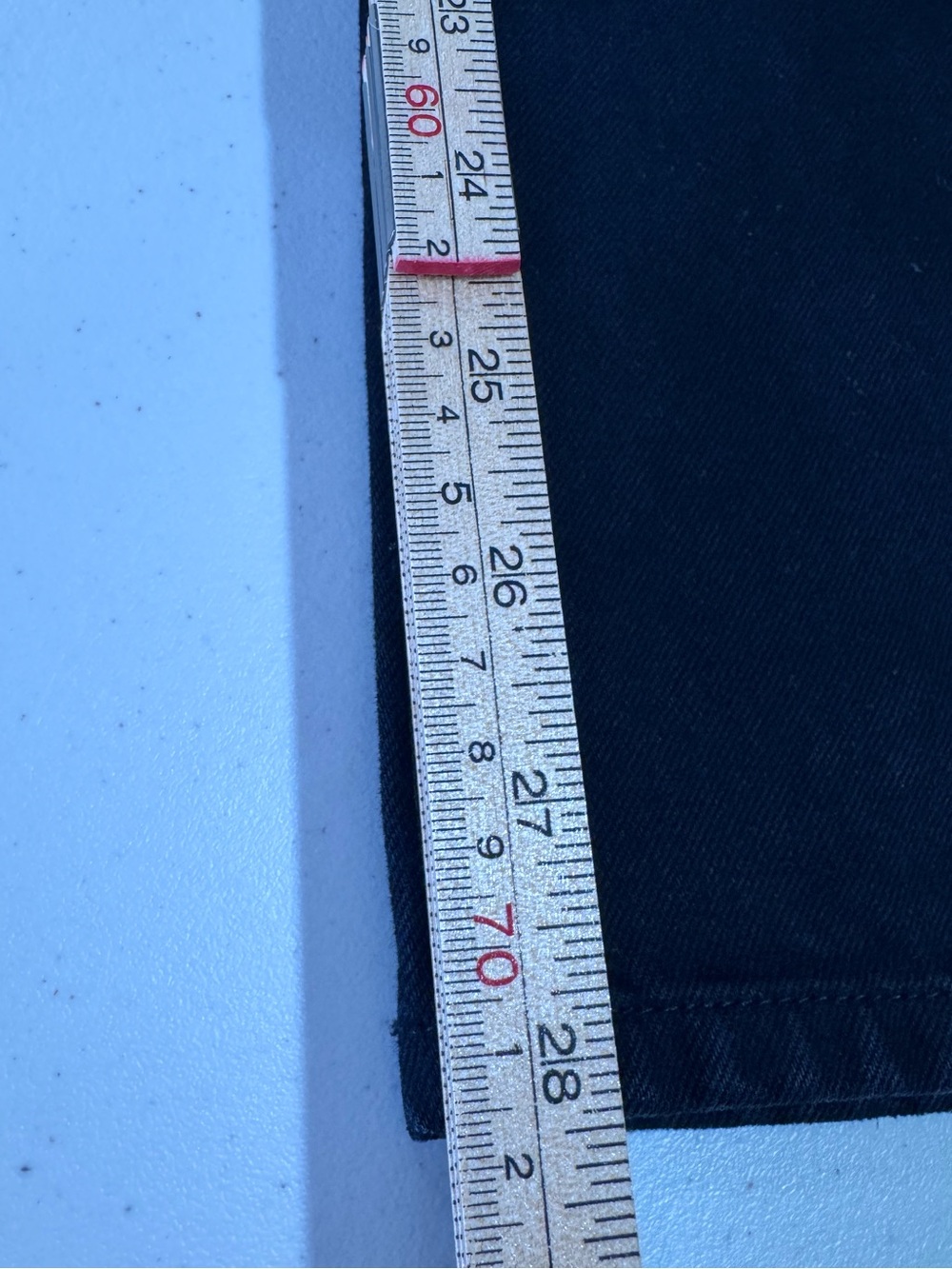 Khaite Women Abigail Black Straight Leg Jean Size 26 - Picture 8 of 8